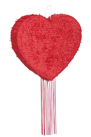 Pinata Pull Red Heart Shaped