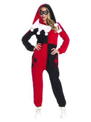 Harley Quinn Onesie Jumpsuit, Adult