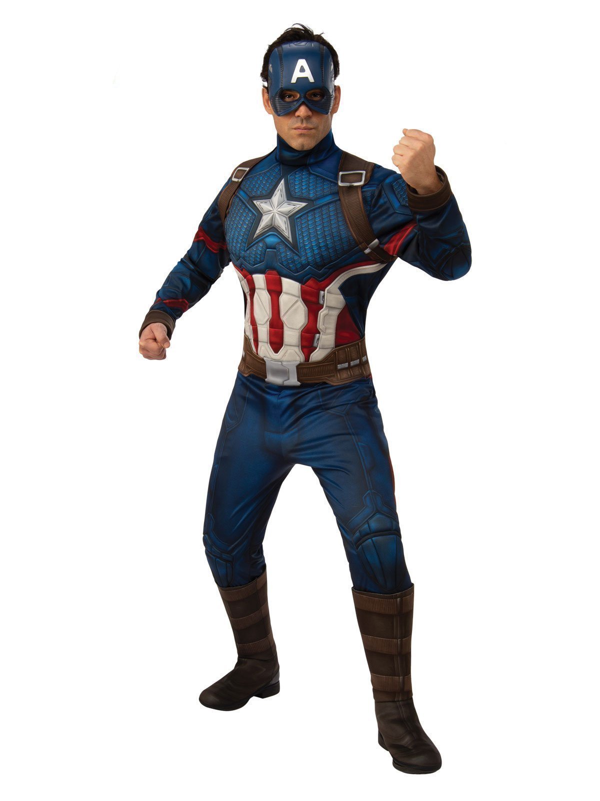 Captain America Deluxe Costume, Adult