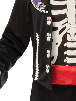 Day Of The Dead Man Costume, Adult