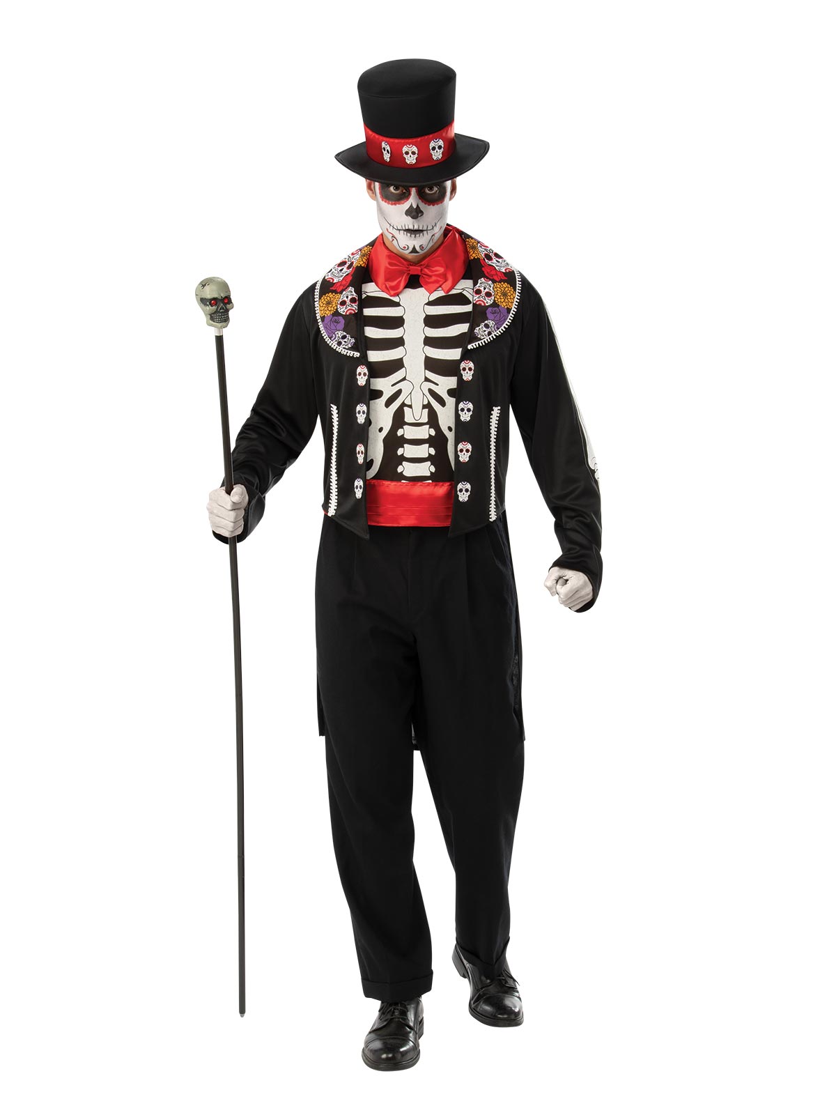 Day Of The Dead Man Costume, Adult