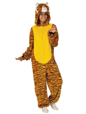 Tiger Furry Onesie Costume, Adult