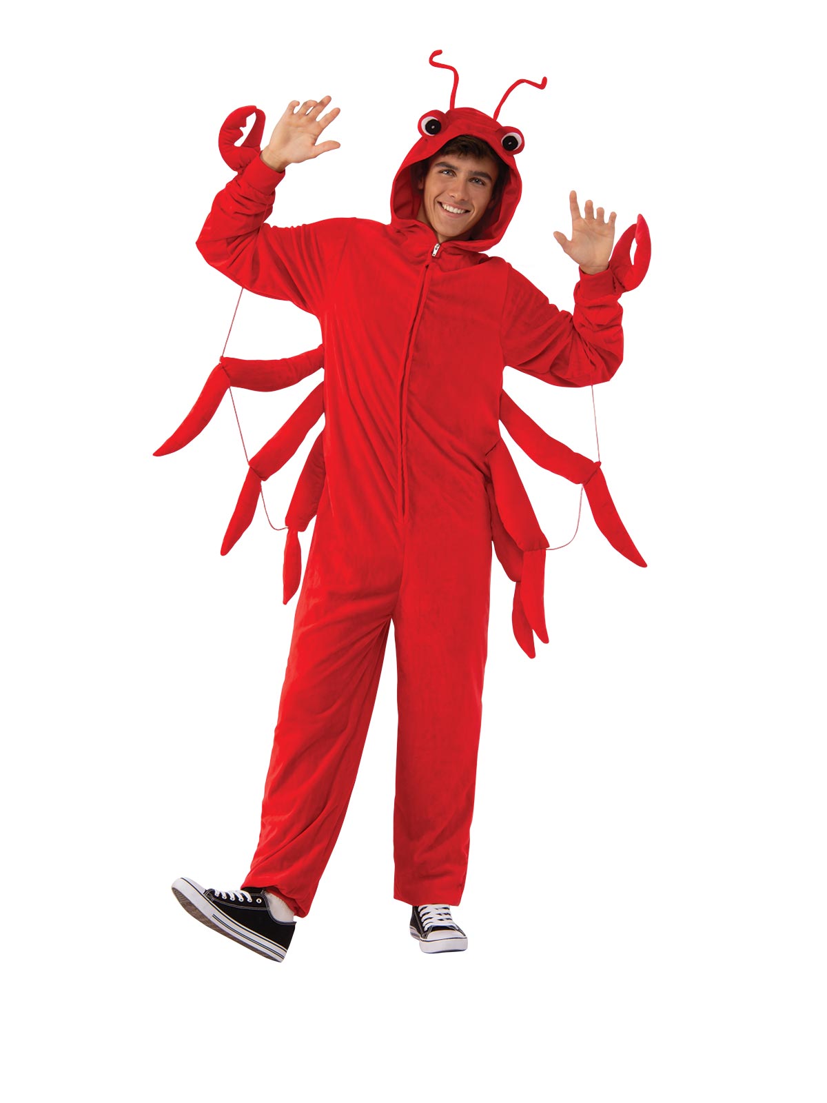 Lobster Furry Onesie Costume, Adult