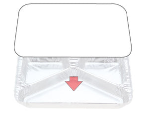 7123 Three Cavity Meal Trays 10PK