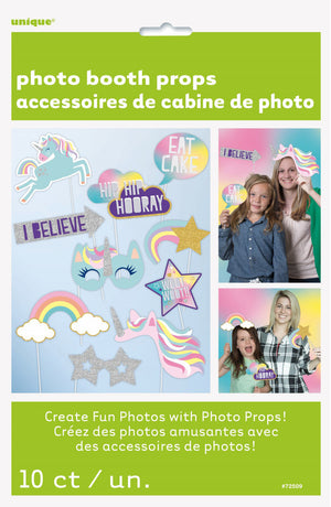 Unicorn Selfie Photo Props 10PK