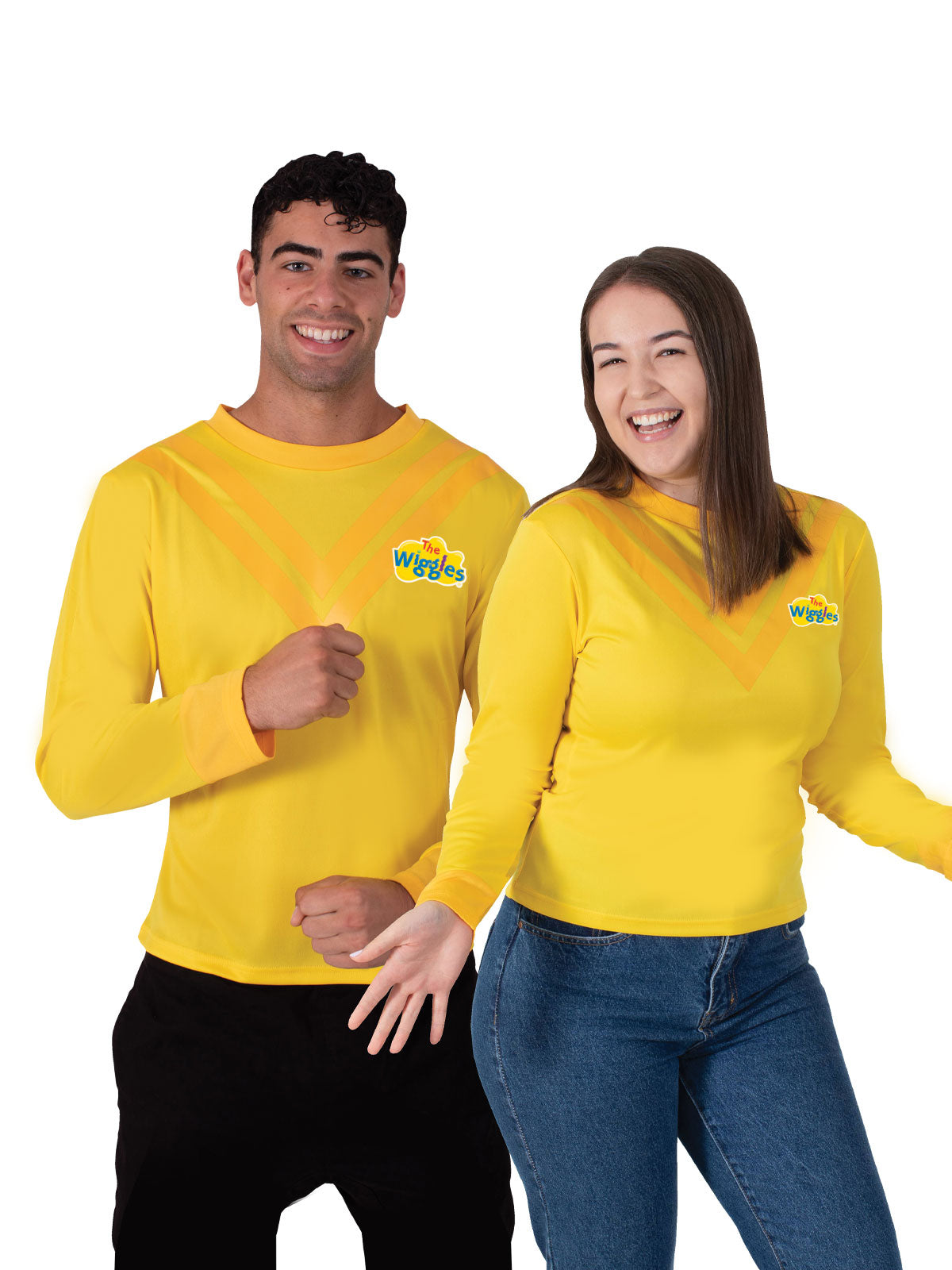 Yellow Wiggle Costume Top, Adult