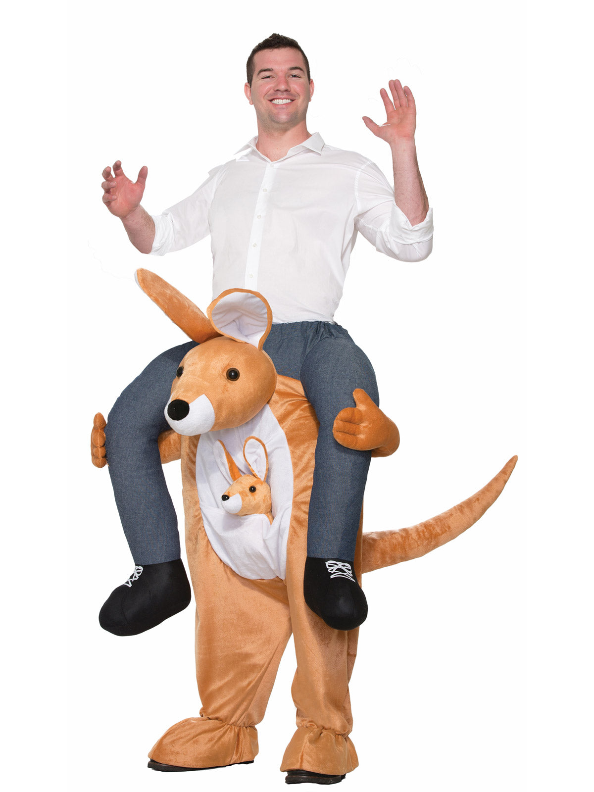 Kangaroo Piggy Back Costume, Adult