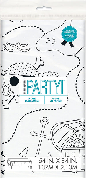 Ahoy Pirate Party Paper Tablecloth