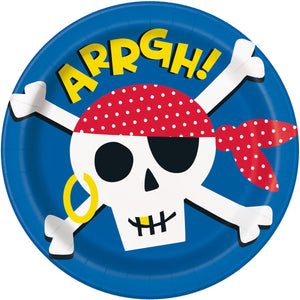 Pirate Ahoy Paper Plates 8PK