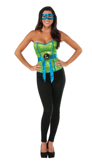 Tmnt Leonardo Sequin Corset, Adult