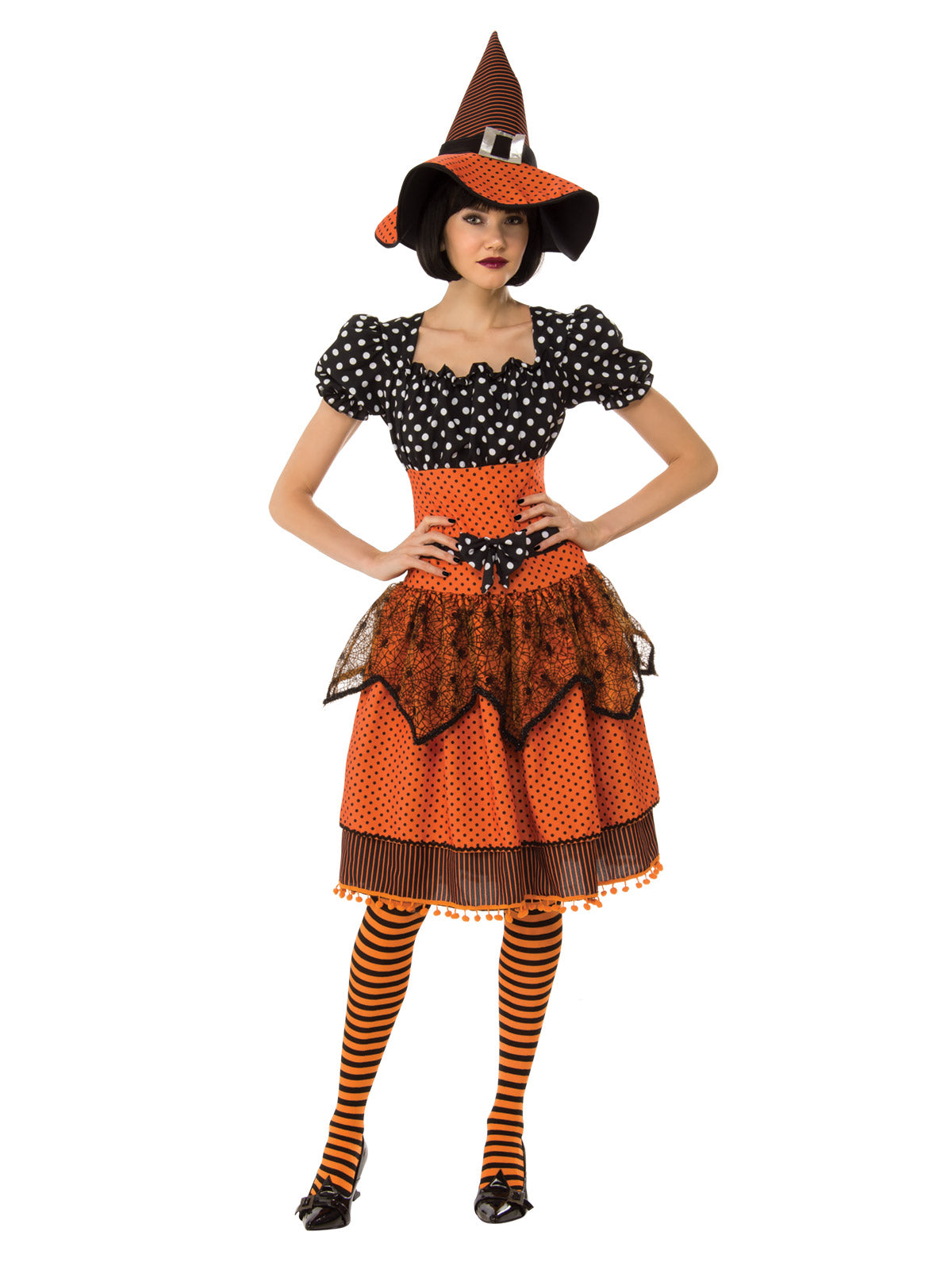 Polka Dot Witch Costume, Adult