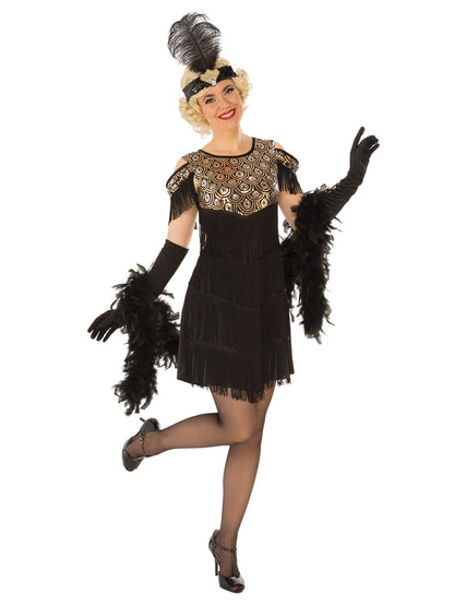 Gold Flapper Costume, Adult