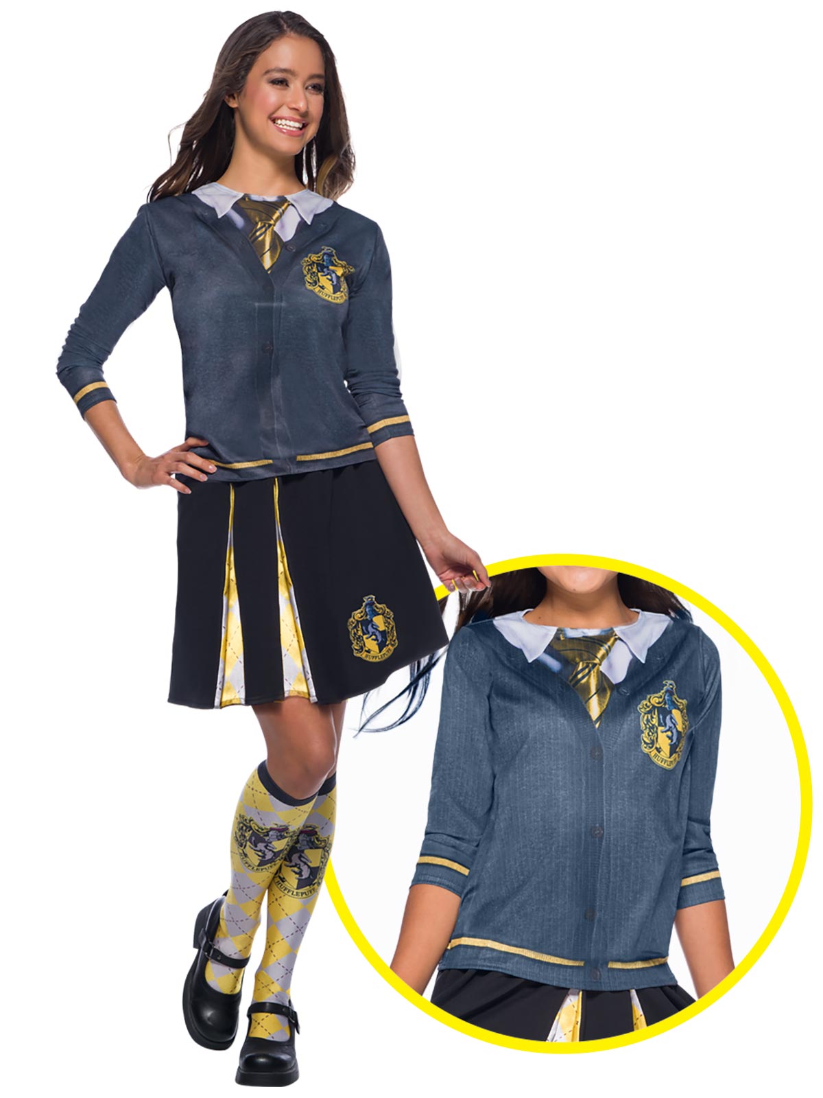 Hufflepuff Costume Top, Adult