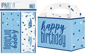 6 Large Party Boxes Blue