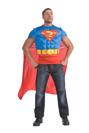 Superman Muscle Chest Shirt, Adult