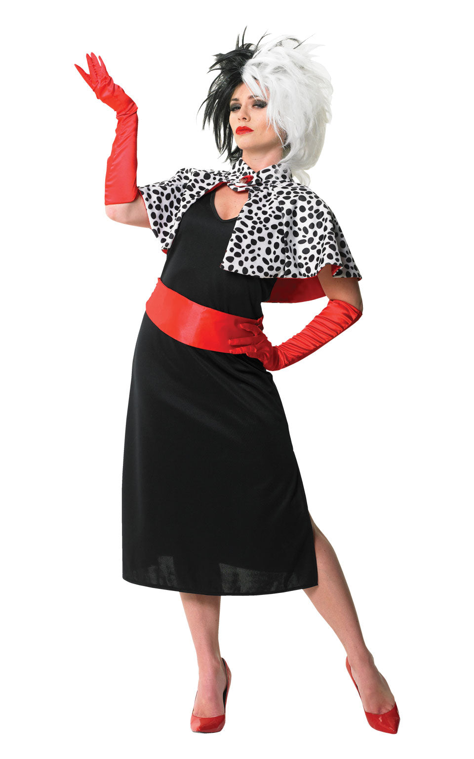 Cruella De Vil Deluxe Costume, Adult