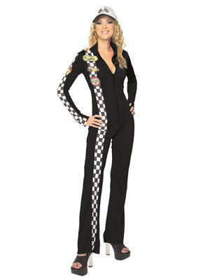 Black Racer Secret Wishes Long Jumpsuit, Adult