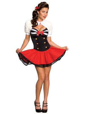 Navel Pin Up Secret Wishes Costume, Adult