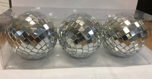 Disco-Mirror Balls 8cm 3PK