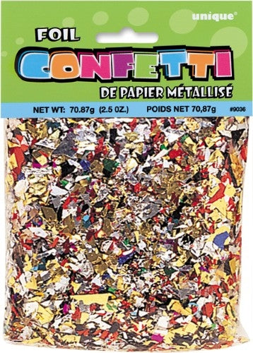 Multi Coloured Foil Confetti 71g