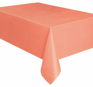 Coral Unique Plastic Tablecover Rectangle