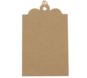 Cardboard Gift Tag Plain Brown