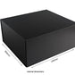 Magnetic Lid Gift Box Large Black