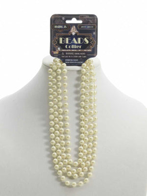 Flapper Roaring 20'S Beige Beads 72"