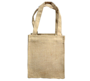 Linen Weave Tote Jute Bag-Natural