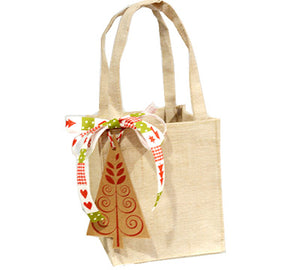 Linen Weave Tote Jute Bag-Natural