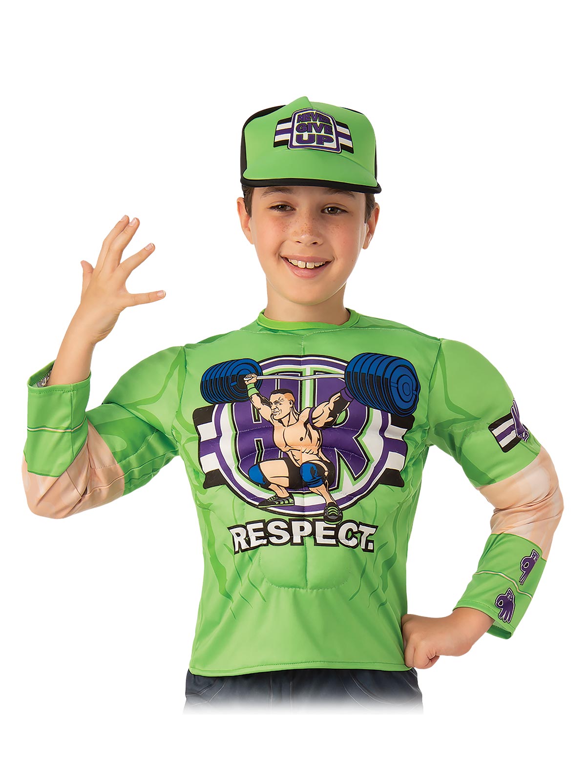 John Cena Costume Top And Hat, Child