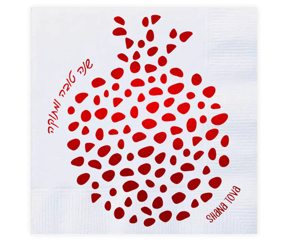 New Year Napkins-Red Pomegranate