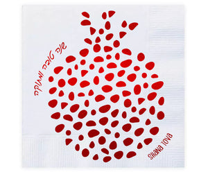 New Year Napkins-Red Pomegranate