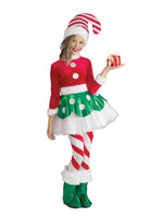 Candy Cane Elf Princess Costume, Child