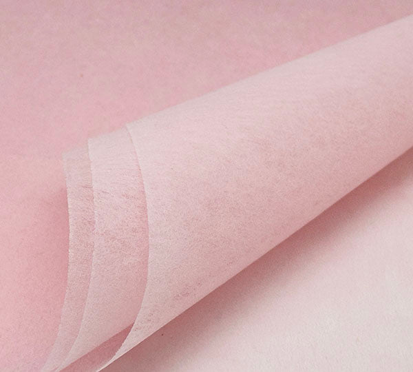 Non-Woven Flower Wrapping Paper Sheets-Light Pink