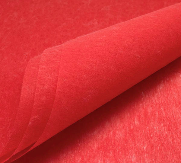 Non-Woven Flower Wrapping Paper Sheets-Red