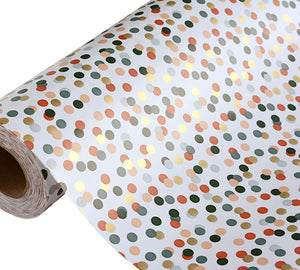 DOTS FIESTA WRAP-Earthy on White