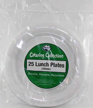 Heavy Duty White Lunch Plates