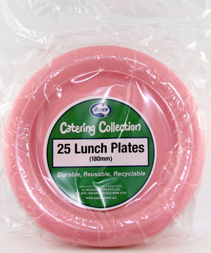 Heavy Duty Pink Lunch Plates