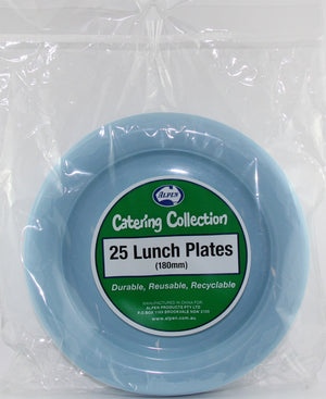 Heavy Duty Light Blue Lunch Plates