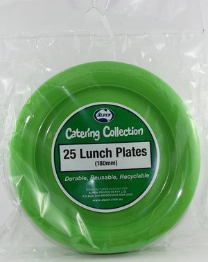 Heavy Duty Lime Green Lunch Plates