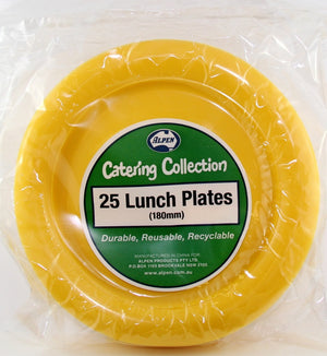 Heavy Duty Yellow Lunch Plates