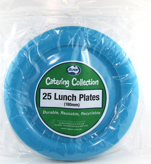 Heavy Duty Azure Lunch Plates