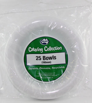 Heavy Duty White Plastic Bowls