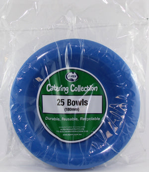 Heavy Duty Plastic Royal Blue Bowls