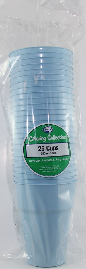 Heavy Duty Light Blue Cold Plastic Cups