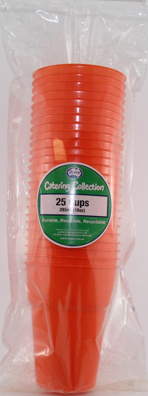 Heavy Duty Orange Cold Plastic Cups