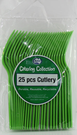 Heavy Duty Lime Green  Forks