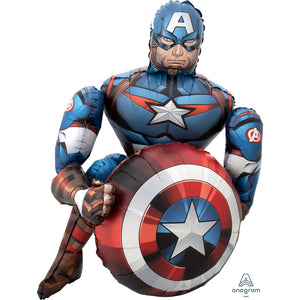 Avengers Captain America Airwalkers Foil Balloon- Only In Store