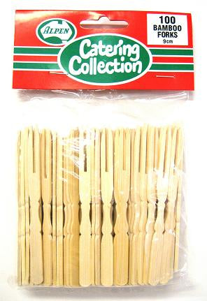 Mini Bamboo Cocktail Forks 9CM